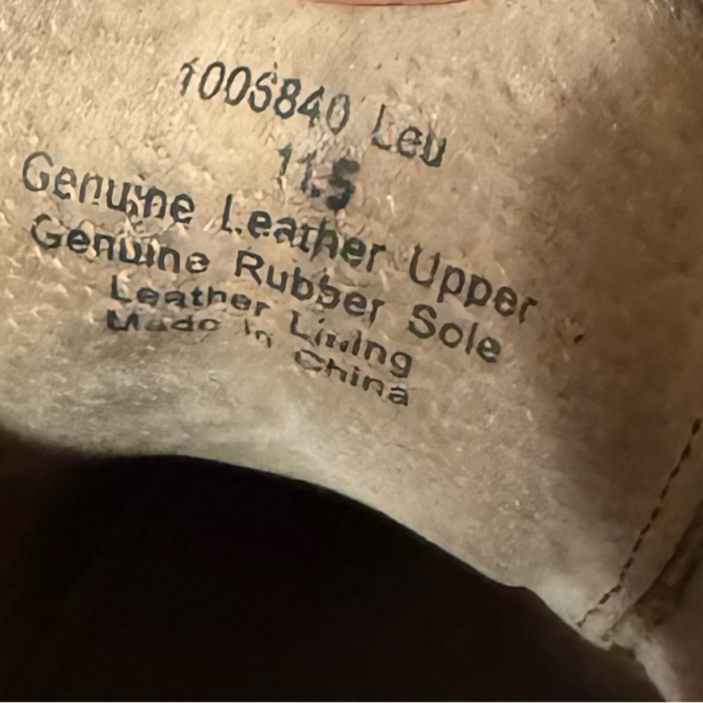 Aston Grey Grenasien Mens Size 11.5 DarkGray Leather Almond Toe Oxford Shoe - Picture 6 of 6